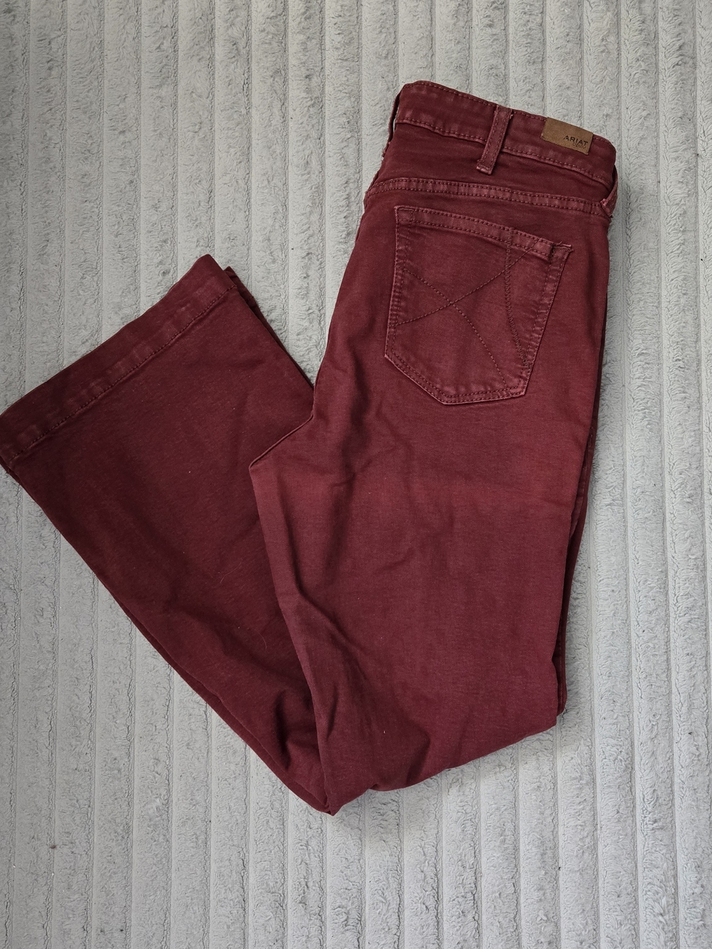 Ariat Maroon Slim Trouser High Rise Jeans